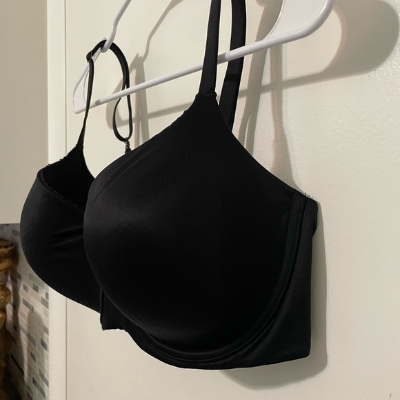 Victoria’s Secret body by Victoria black lined demi lace trim underwire bra 38DD - Picture 3 of 6